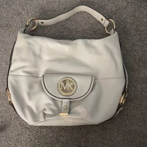 Cream Michael Kors Hobo Bag